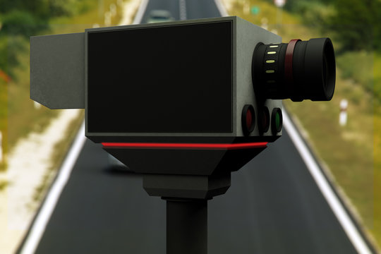 Traffic Vehicle Road Speed Control Recording Unit
