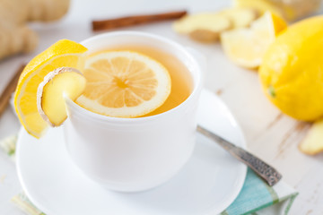Ginger lemon cinnamon tea