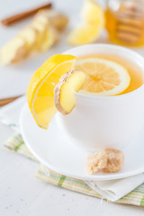 Ginger lemon cinnamon tea