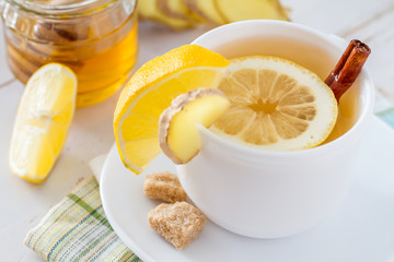 Ginger lemon cinnamon tea