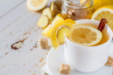 Ginger lemon cinnamon tea