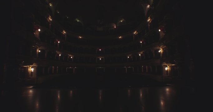 Flying inside the Opera house.Odessa Opera and Ballet Theater is the greatest Odesa’s treasure and true pearl of European architecture of XX century