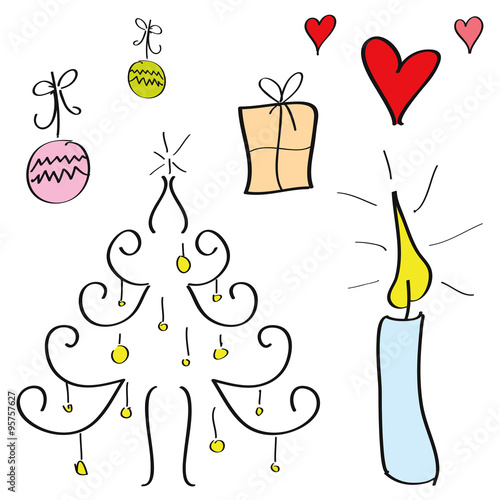 &quot;Symbole Weihnachten&quot; Stock image and royalty-free vector files on