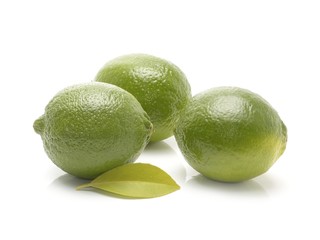 lime fruit isolated on a white background