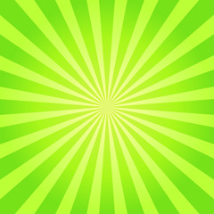 Green sunburst texture. Abstract background. Vector illustration.