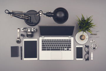 Office corporate and responsive design mockup template