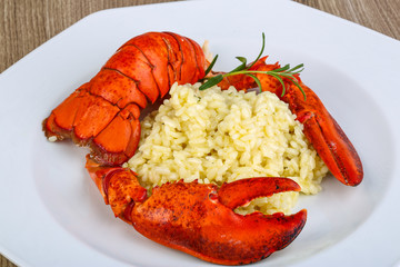 Risotto with lobster