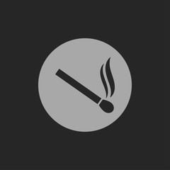 match gray vector icon