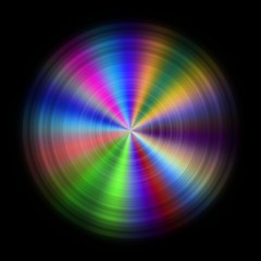 Colorful circular rotating object