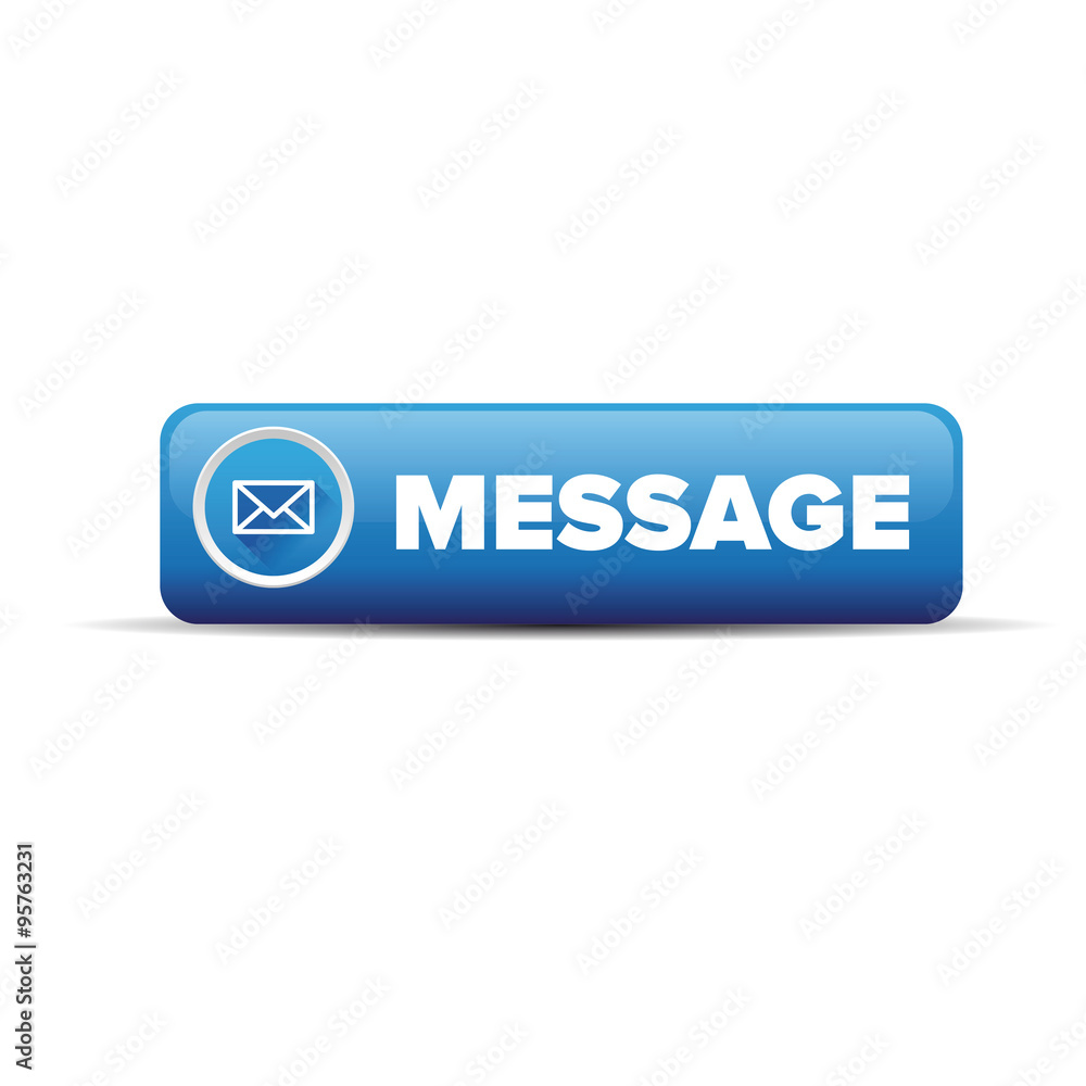 Poster message vector icon on button