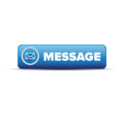 Message vector icon on button