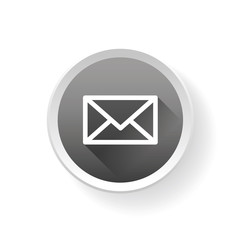 Fototapeta na wymiar Email vector icon on button