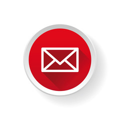 Email vector icon on button