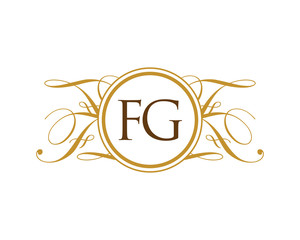 FG Luxury ornament initial Logo