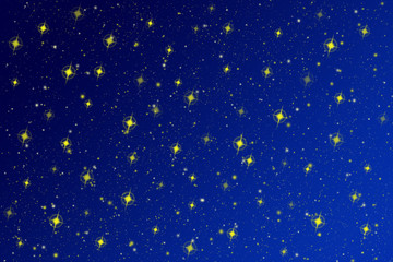 Yellow stars on a blue sky © marcoemilio