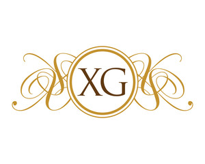 XG Luxury ornament initial Logo