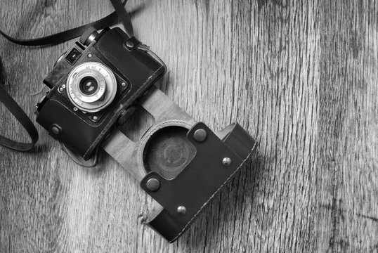 vintage old film photo camera