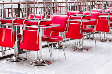 Chairs and tables