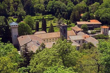 Fototapeta na wymiar Italia,Toscana,Firenze, abbazia di Vallobrosa.
