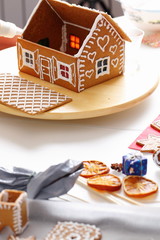 Making of gingerbread house