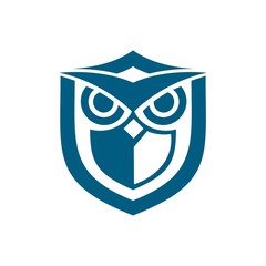 owl shield blue