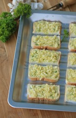 Bread garlic with butter