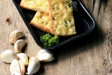 Bread garlic with butter
