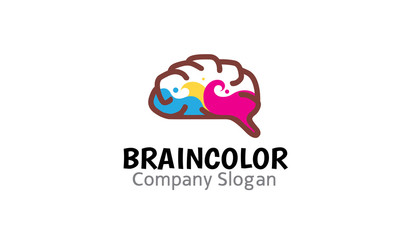Brain Color Design Illustration