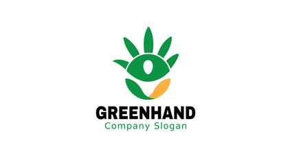Green Hand Design Illustration