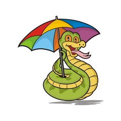 Snake Cartoon umbrella
