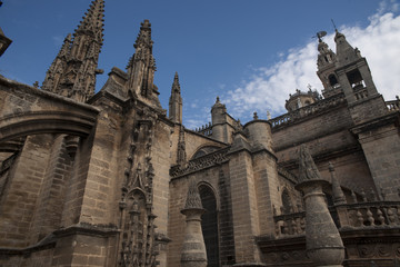 Fototapeta na wymiar Cubiertas de la santa iglesia catedral de Sevilla, Andalucía