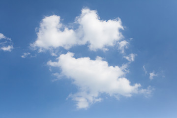 Natural background of Blue sky and cloud