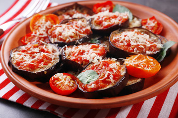 Baked vegetables for breakfast