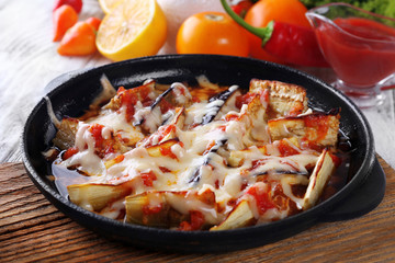 Baked vegetables for breakfast
