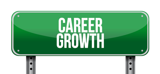 Career Growth street sign concept