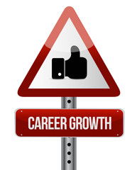 Career Growth like sign concept