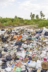 Waste at a landfill site - garbage crisis