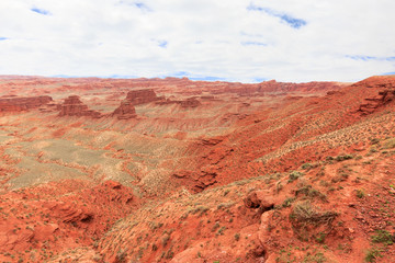 landscape of red sandstone