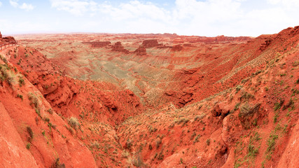 landscape of red sandstone