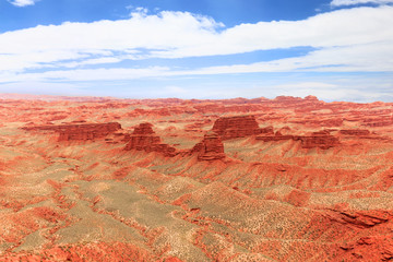 landscape of red sandstone