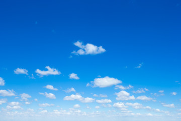 clouds in the blue sky