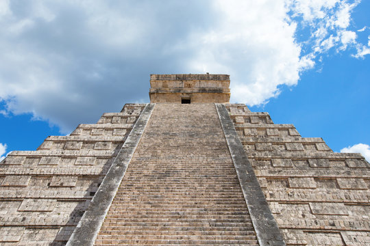 Kukulkan Pyramid in Chichen Itza Site, Mexico