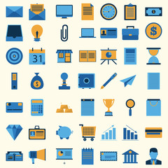 Business icon set collection