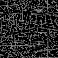 Abstract white lines in a seamless pattern