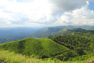 Naklejka premium view of high mountain