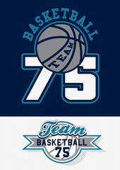 Basketball team print