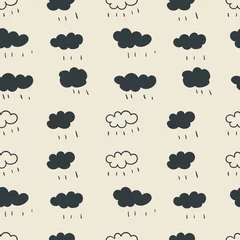 Fotobehang seamless cloud pattern © pacpumi