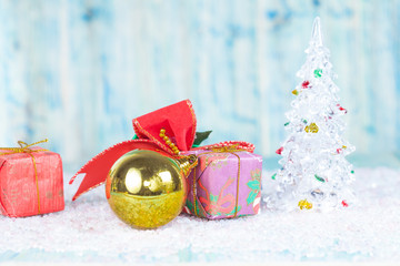 christmas, holidays, presents, new year and celebration concept