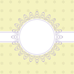 Christmas  pattern from white snowflakes