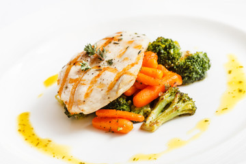 fish with vegetables
